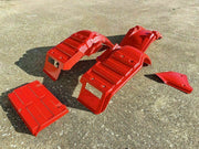 HONDA ATC 250ES BIG RED PLASTICS FENDER SET 85-87 TPO PLASTICS (DEFECT)